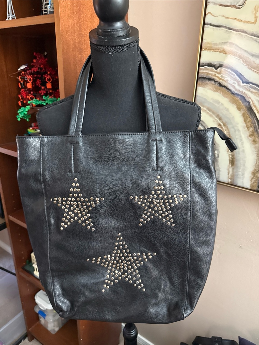 Christian Lacroix Black Studded Star Tote Bag - Women